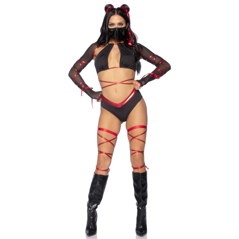 Leg Avenue - Sexy Ninja Babe Costume - Black
